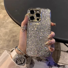 ins奢华银色闪粉电镀Find X7/X8s+适用OPPO Reno13/14手机壳10PRO+新款9/A3x高级感K12/A72全包1简约5超火6/2