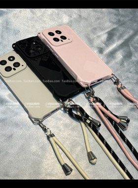 纯色挂脖可斜挎适用IQOO Z9TURBO手机壳IQOONEO9SPRO+新款NEO7/8PRO/Z3带挂绳U5e女U1x防摔Z9X简约neo6se小众