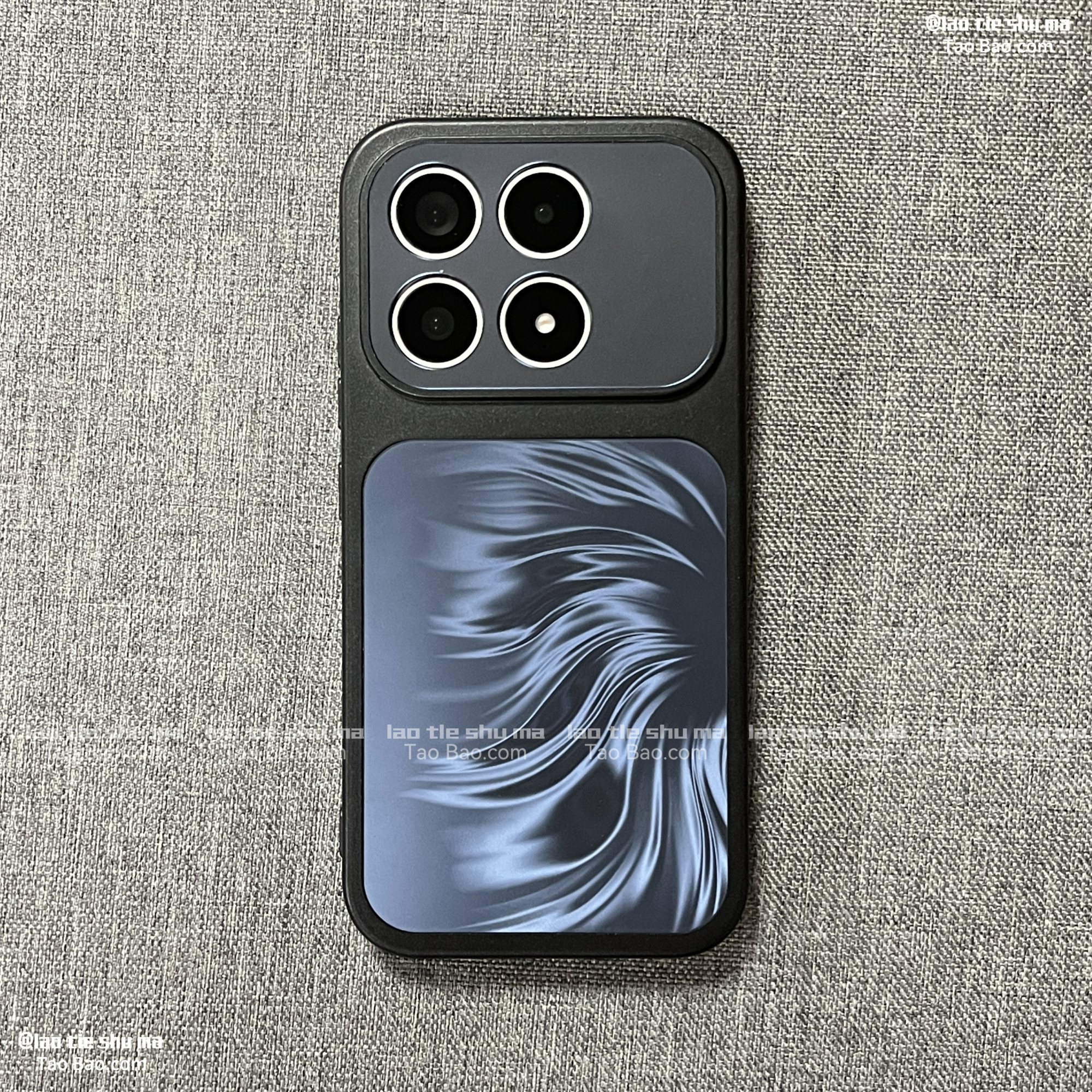 炫酷黑色羽纱渐变镭射磁吸壳适用OPPO FindX9手机壳X9PRO磨砂VIVO X300PRO全包防摔秒变男女时尚高级感个性套