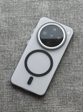 PC条纹防滑适用荣耀400/300/MAGIC7/Mate70华为Pura70PRO+手机壳40/60半透黑色NOVA14/13/12硬X60磁吸充电50E