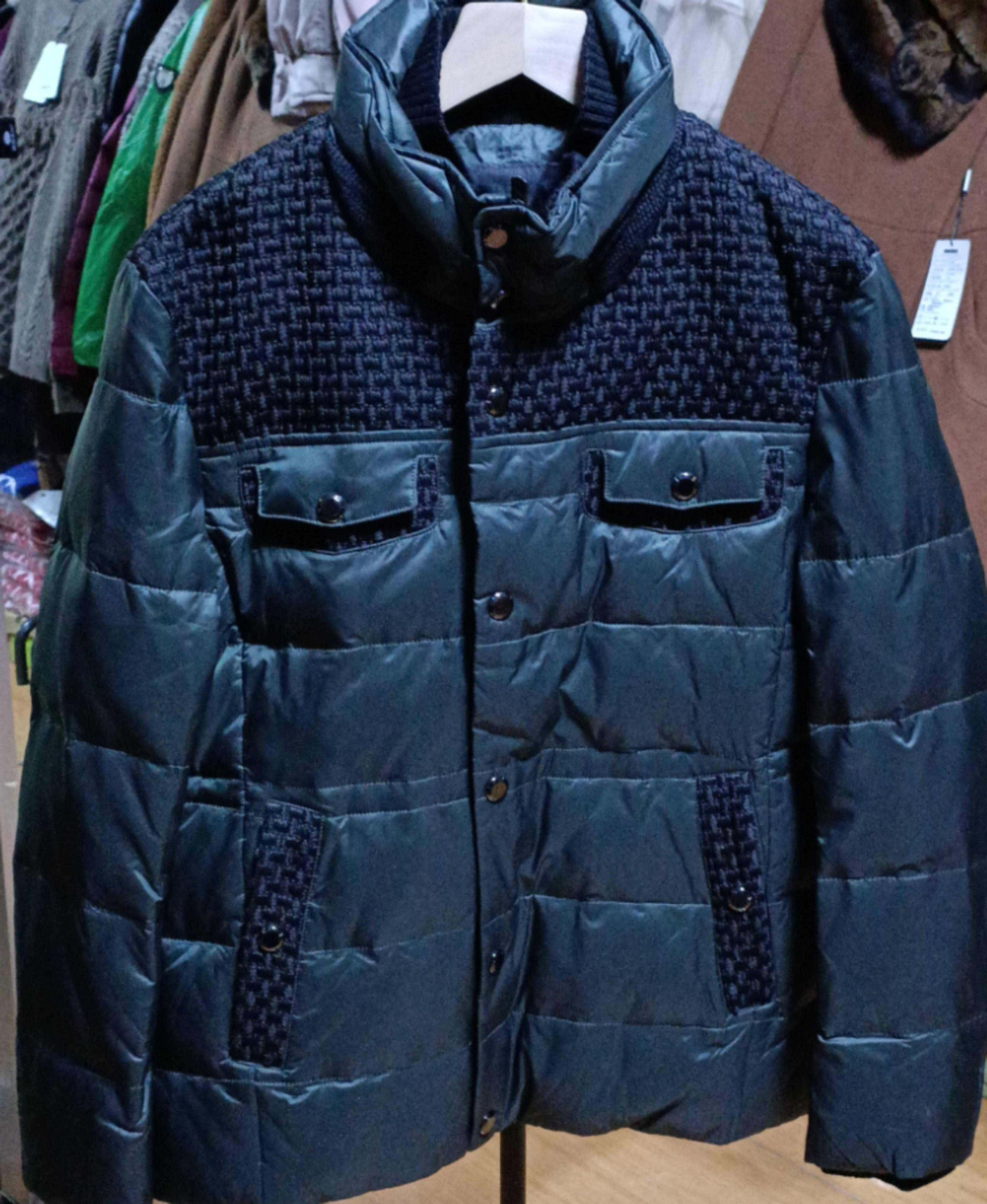 双层立领羽绒服男款拼接时尚商务白鸭绒羽绒服断码特价
