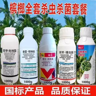 槟榔杀虫杀菌剂套餐瑞卡联苯噻虫胺椰心叶甲跳甲介壳虫黄叶一喷绿