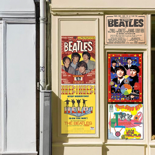 TheBeatles摇滚海报买1套送1套