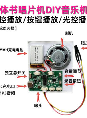 按键播放立体书唱片机