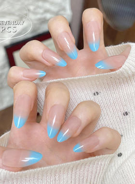 24pcs Barbie Pink Nail Art Wear Waterdrop Nails芭比粉美甲片