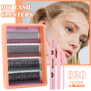 segmented curve Large false DIY thick eyelashes capacity