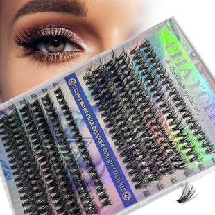 240clusters 16mm set假睫毛套装 box eyelashes false gift