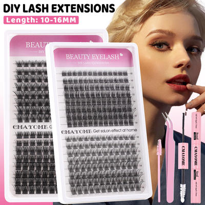 10-16cm DIY Segmented False Eyelash Thickening假睫毛浓密