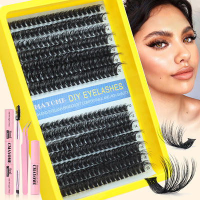 280 clusters of D-curve false eyelash adhesive假睫毛胶水款