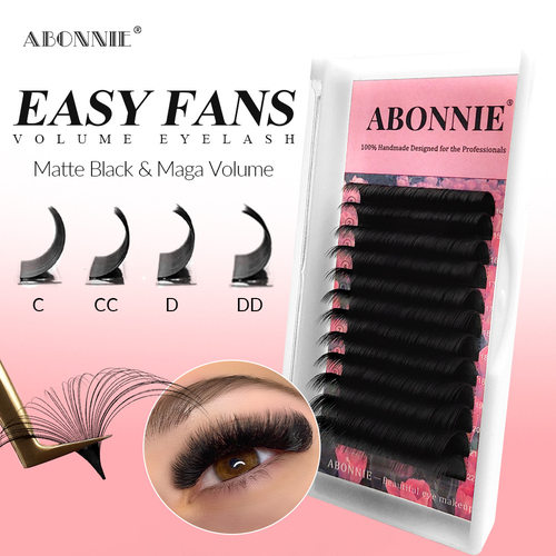 D Curl Easy Fan Eyelash Extensionsm Soft Blomming Lashes8-25