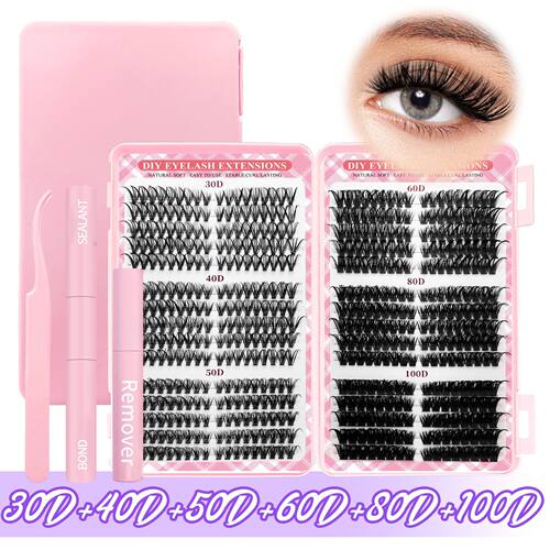Slant Flying P Series 30D-100D Self Adhesive False Eyelash