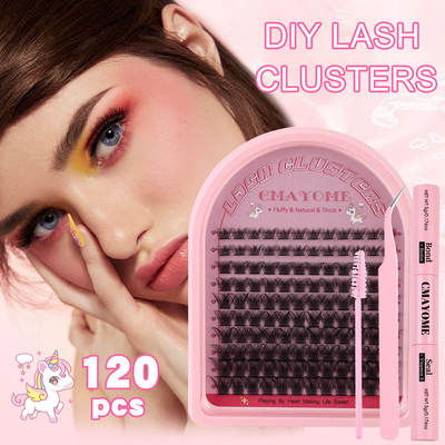 10-18cm Segmented False Eyelash C Curve Natural Thickening