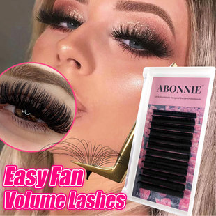 0.07mm C/D Easy Fan Eyelash Extensionsm Soft Blomming Lashes