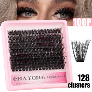 160 clusters of false eyelashes 10-16mm DD curvature假睫毛