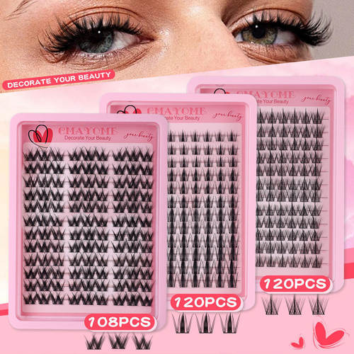 120 Cluster C-Curve False Eyelash Extension Adhesive Set睫毛