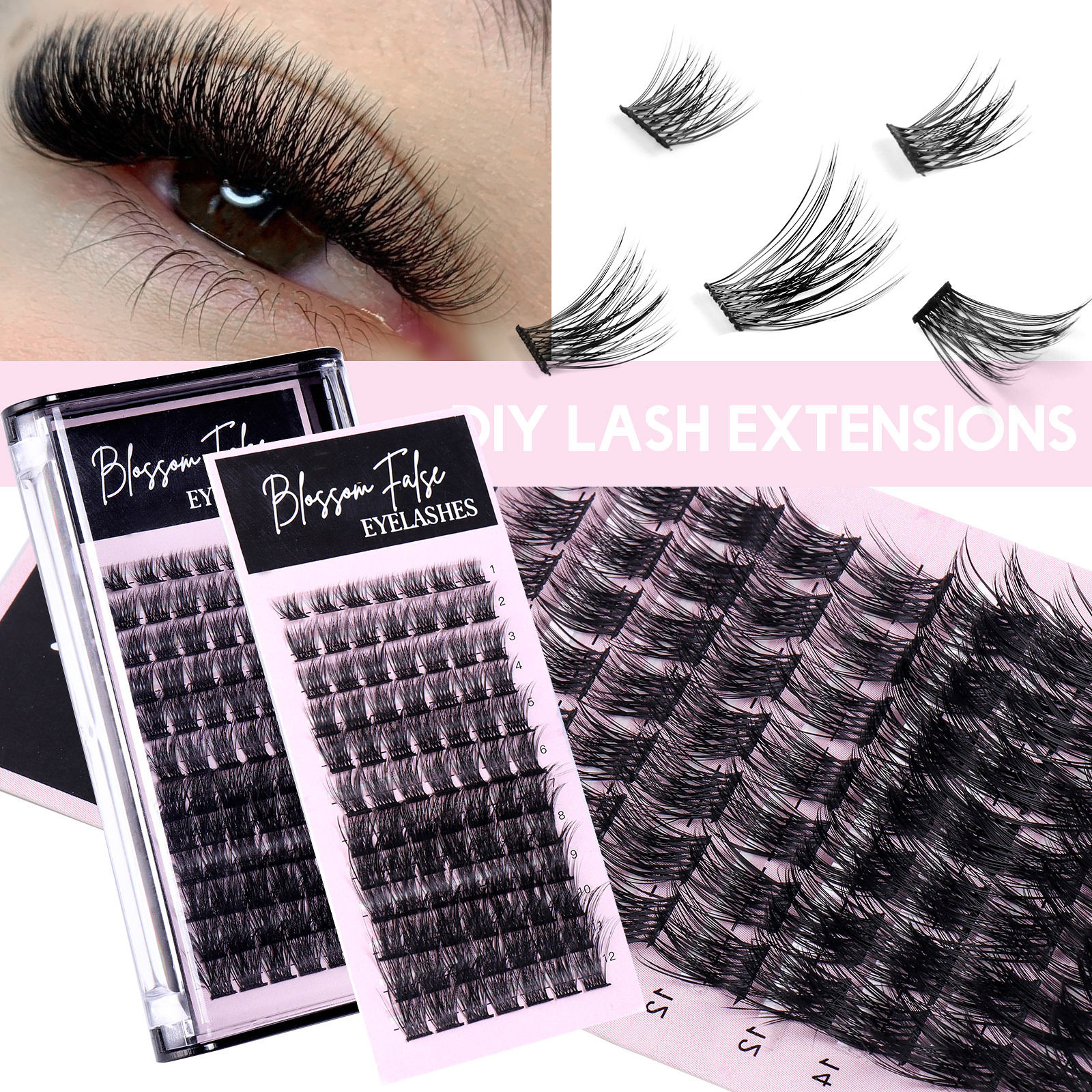Large capacity single cluster thick false eyelashes假睫毛
