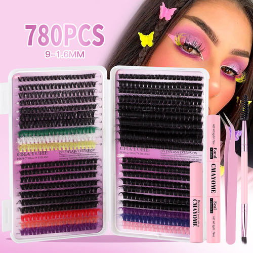 DIY False Eyelash Set Single Cluster 782Cluster Adhesive Set