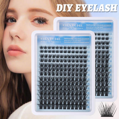 8-18mm DIY single cluster curled false eyelashes C curve