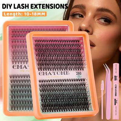 280 clusters of D-curve false eyelashes280簇D曲假睫毛