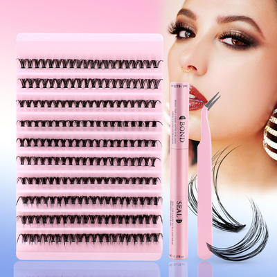 30D hot melt stem false eyelashes 200 clusters热熔梗假睫毛