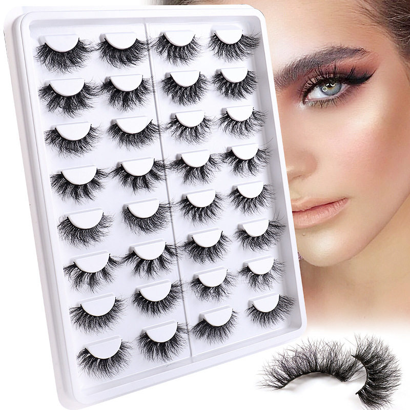 16 pairs of explosive hair, curled thick false eyelashes睫毛
