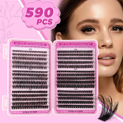 Large capacity D-curve mixed set of false eyelashes假睫毛