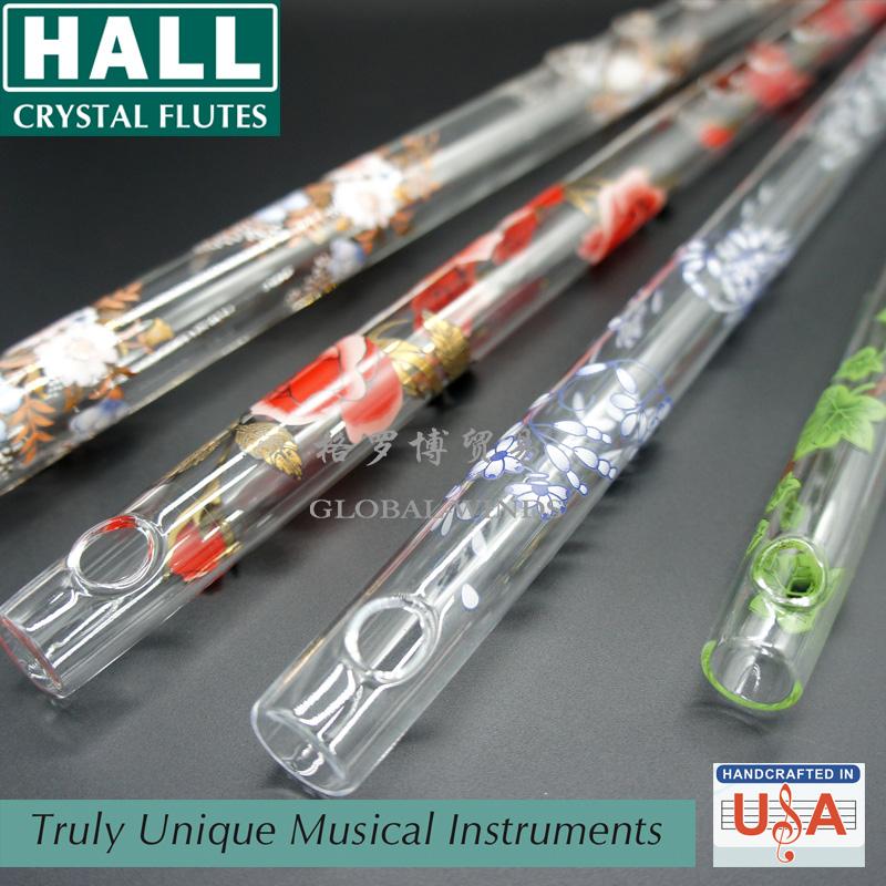 美国霍尔水晶笛Hall Crystal flute高级专业长笛短笛透明笛子横笛