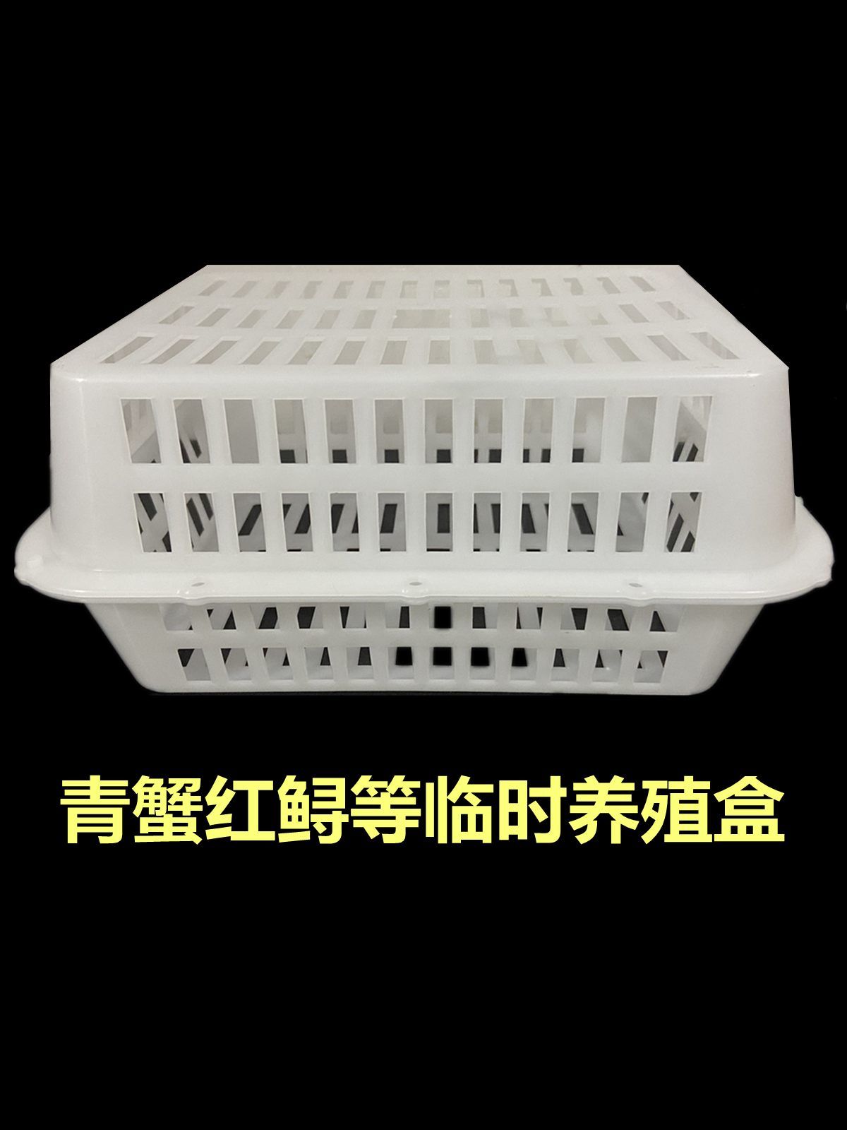 青蟹养殖塑料盒子红鲟梭子蟹反季节临时寄养盒