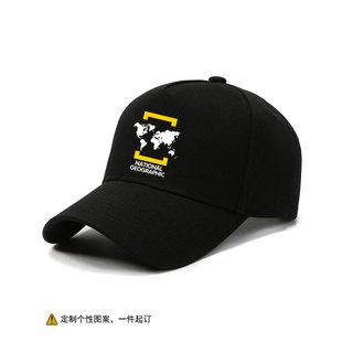 国家地理摄影师影楼定制LOGO图案棒球帽男户外遮阳防晒鸭舌帽百搭