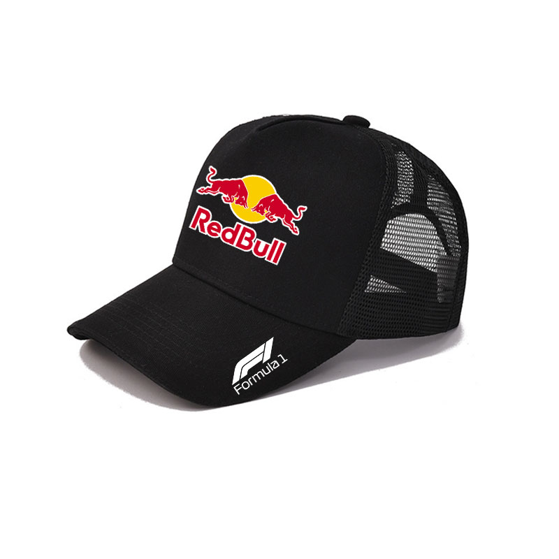 F1赛车红牛车队定制棒球帽子广告帽男女夏季网眼款遮阳鸭舌帽百搭
