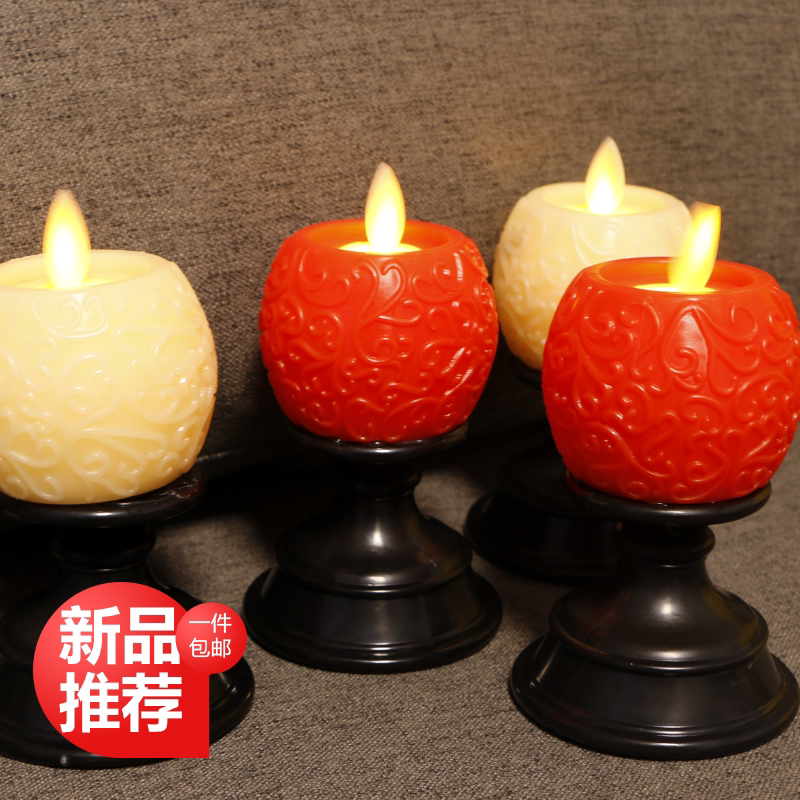 led电子蜡烛灯塑料户外酒吧仿真