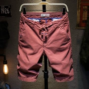 Mùa hè cotton bom thường quần short nam phiên bản Hàn Quốc của năm quần xu hướng mùa hè lỏng lẻo 5 điểm dụng cụ quần kích thước lớn quần - Quần short