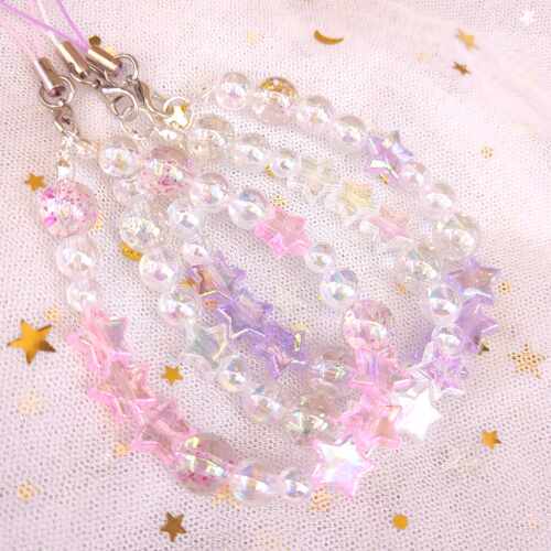 拓麻歌子超闪星星挂链少女心挂绳可爱挂件高颜值甜美珠链手机链饰