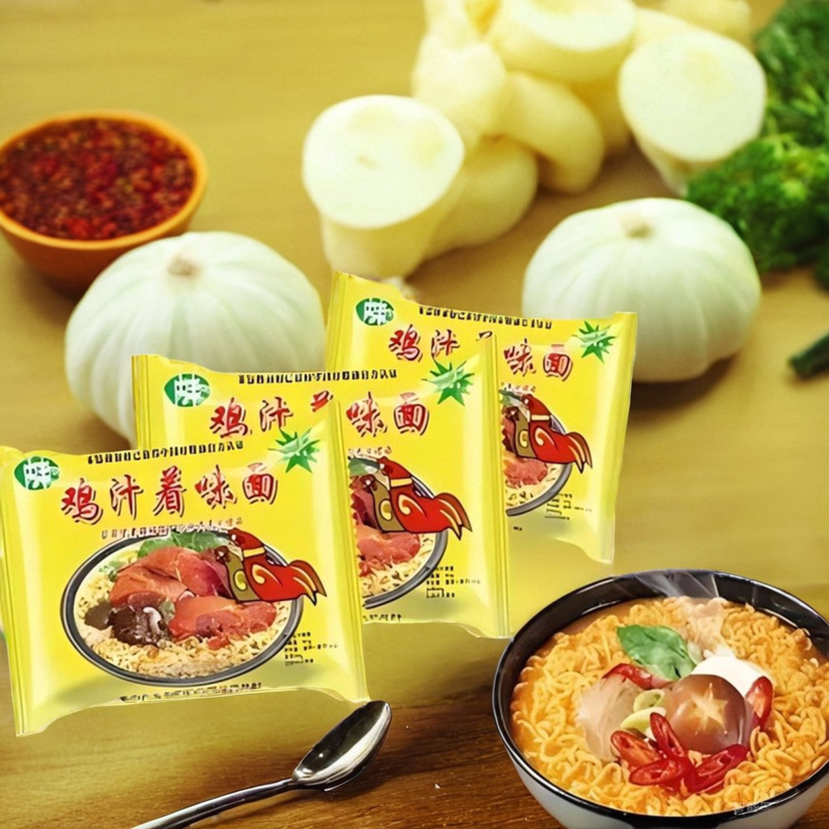 内丰鸡汁着味面方便速食食品零食干吃面免煮小吃面食干脆面枣庄