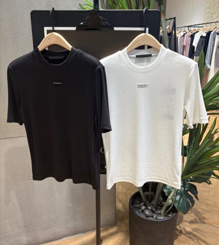 【C系列】正品短袖T恤2026夏新品天丝醋酸小圆领正肩MBF2TEE004