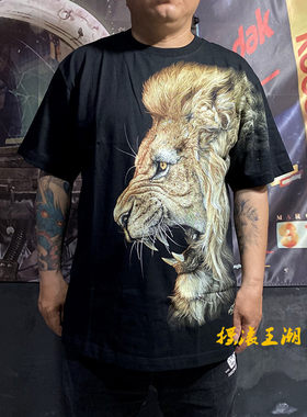 夜光潮牌印花大码宽松半袖体恤