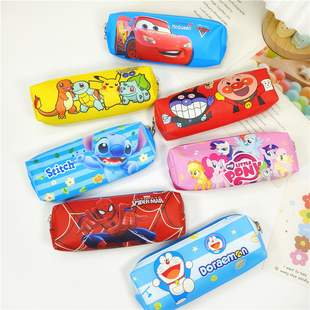 面包超人皮卡丘蜘蛛侠可爱卡通笔袋大容量学生文具盒文具用品袋