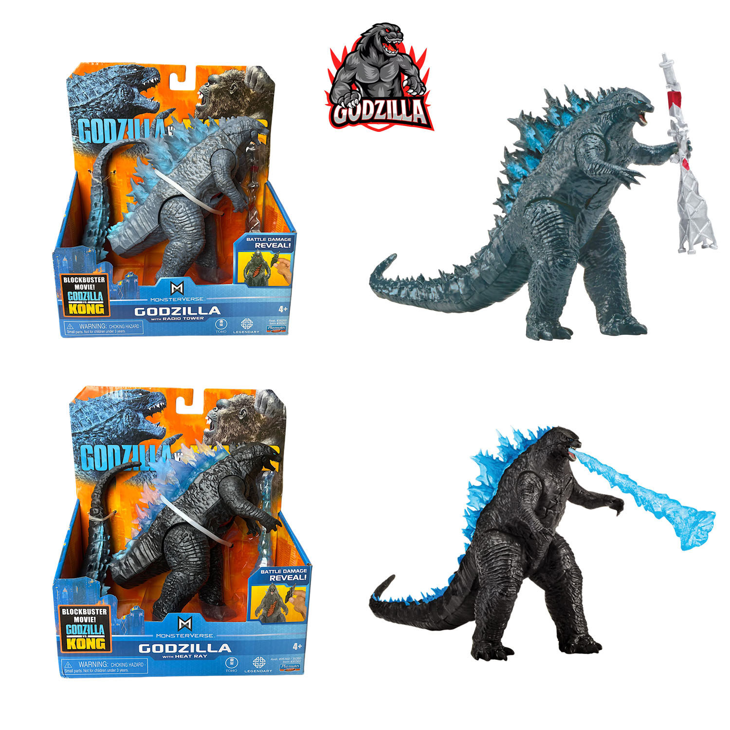 GODZILLA 怪兽之王哥斯拉大战金刚原子吐息关节可动男孩手办摆件