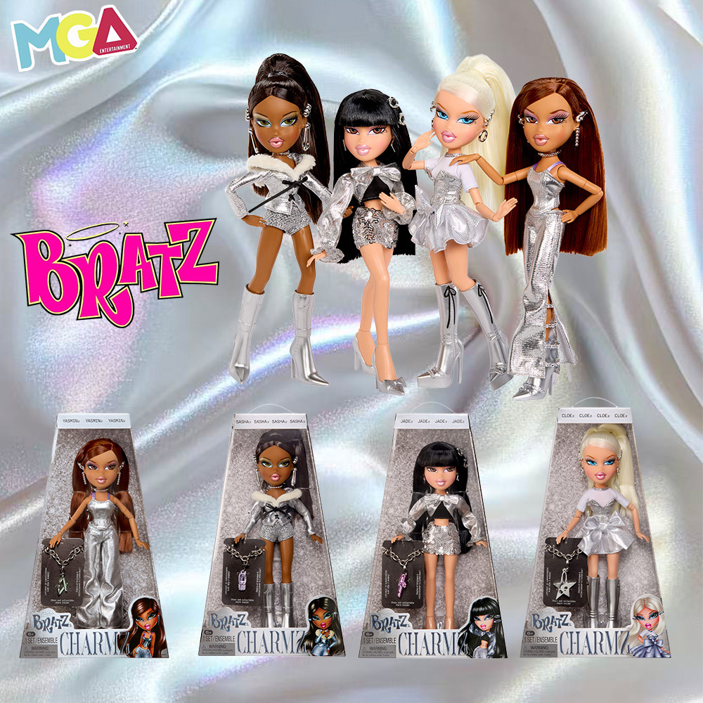 Bratz 贝兹娃娃Charmz时尚芭比娃娃收藏手链挂坠全套饰品女孩玩具