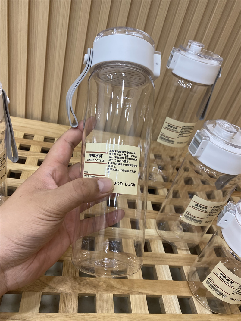 便携式水杯按压款随手杯子喝水杯图片