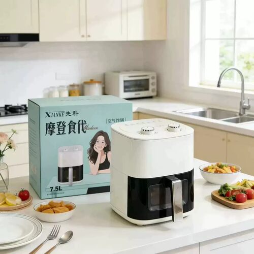 先科空气炸锅大容量7.5L家用电炸锅玻璃可视薯条机热卖多功能烤箱
