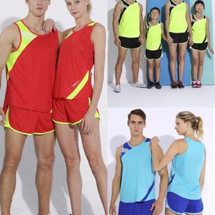 服套装衣 批发健身制新款童装成人男女田径服比赛服田径儿定跑步