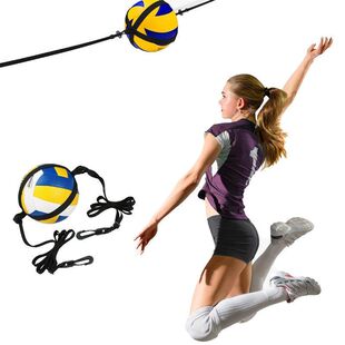 带辅助训练 原地排球可排球扣球 调节弹力练习带器跨境 带跳跃