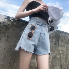 20新款夏超高腰牛仔短裤女外穿韩版百搭显瘦阔腿宽松a字泫雅热裤
