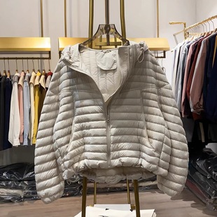 新款 双拉链拼中缝羽绒服女2025冬季 时髦上衣外套 晓艾档口实拍