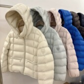 欧货排骨连帽保暖羽绒服女2025冬新款 90白鸭绒泡芙宽松显瘦厚外套