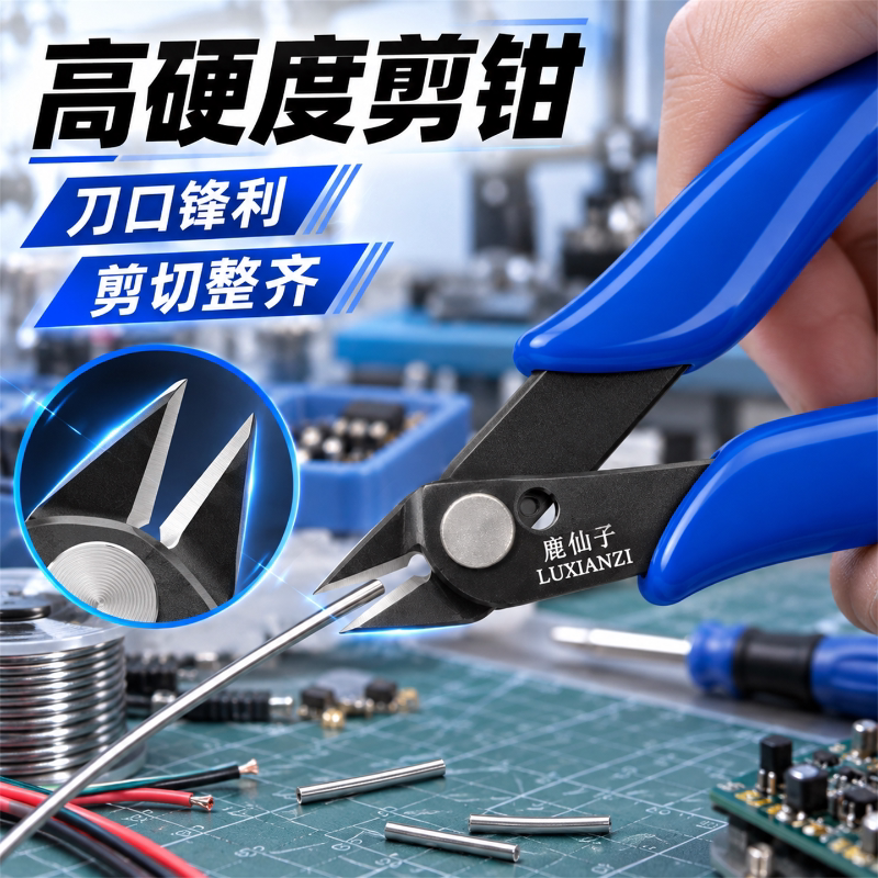 剪钳斜口钳尖嘴钳水口钳迷你电子专用钳子电工剪刀小型剪子剪线钳