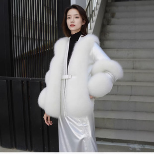2026年冬季新款海宁仿狐狸毛外套女加厚保暖皮草上衣小香风年轻款