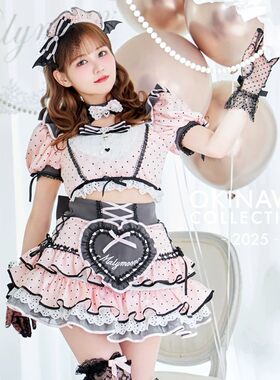 Malymoon现货甜美波点女仆