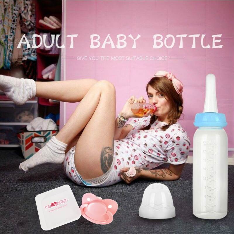ddlg Adult Baby Bottle with Pacifier abdl 4 Colors bebe bott